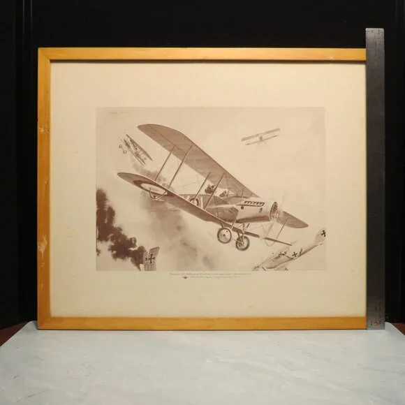 Lot Of 2 Historical Aviation Series Phillips Petroleum Prints Plates 16 and 17